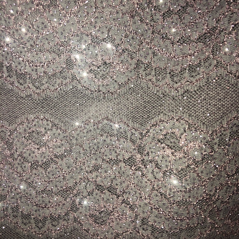 NWT City Studio Juniors' Glitter Lace Dress - Picture 3 of 8